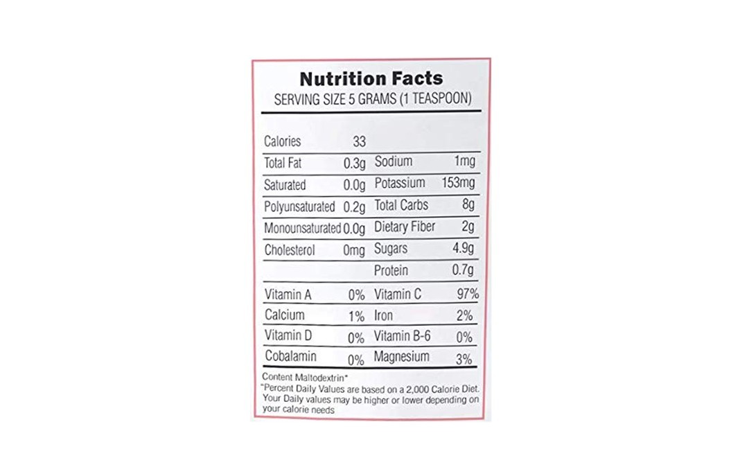 Nature's Gift Spray-Dried Strawberry Powder    Pack  100 grams
